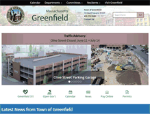 Tablet Screenshot of greenfield-ma.gov